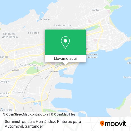 Mapa Suministros Luis Hernández. Pinturas para Automóvil