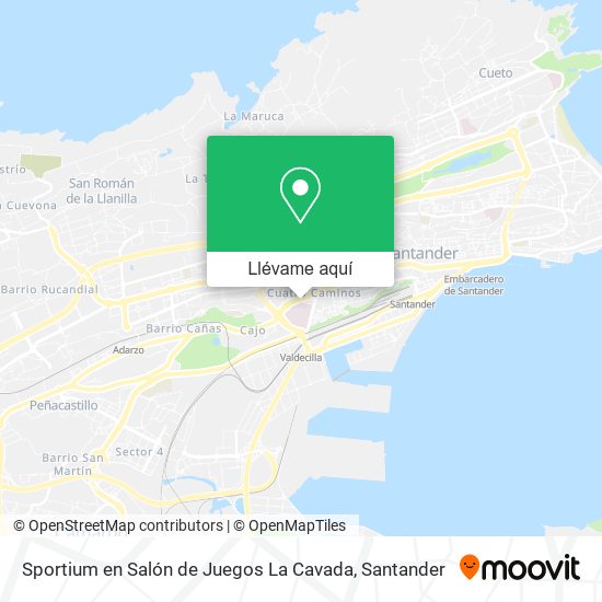 Mapa Sportium en Salón de Juegos La Cavada