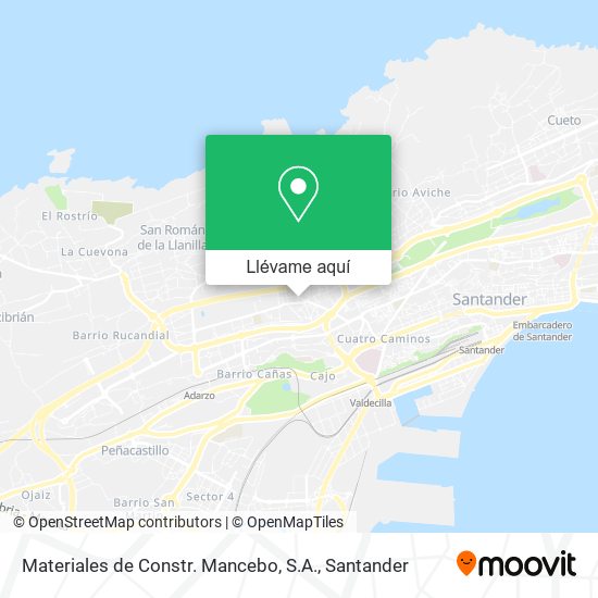 Mapa Materiales de Constr. Mancebo, S.A.