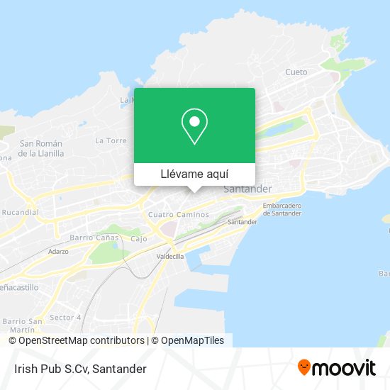 Mapa Irish Pub S.Cv
