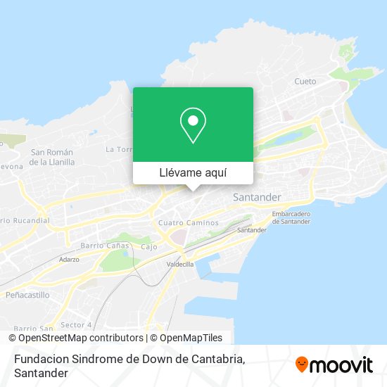 Mapa Fundacion Sindrome de Down de Cantabria