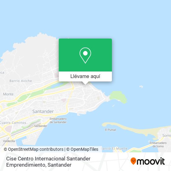 Mapa Cise Centro Internacional Santander Emprendimiento