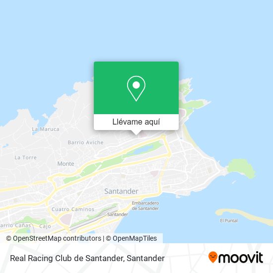 Mapa Real Racing Club de Santander