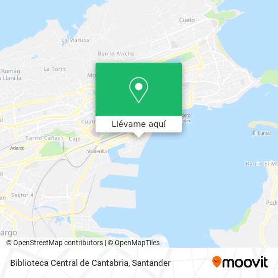Mapa Biblioteca Central de Cantabria