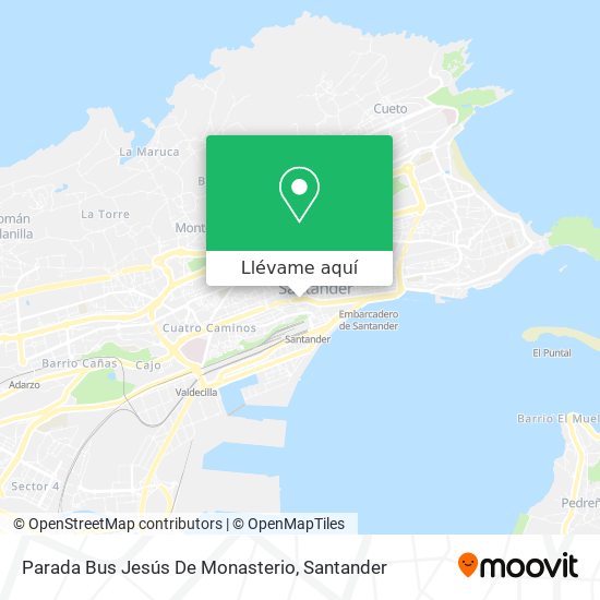 Mapa Parada Bus Jesús De Monasterio