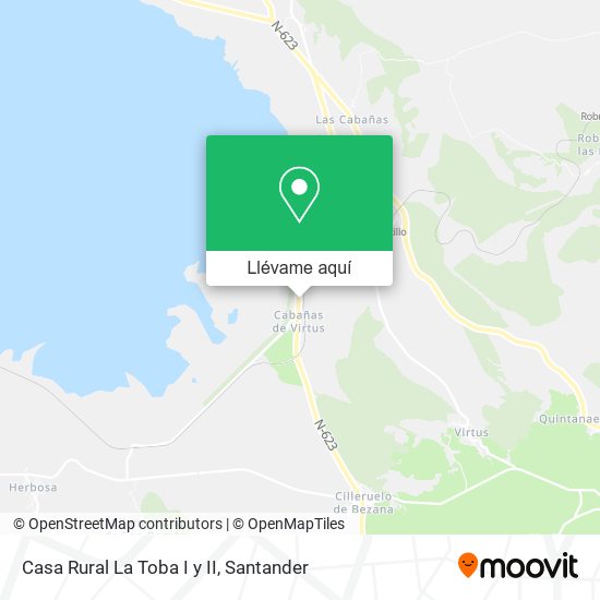 Mapa Casa Rural La Toba I y II