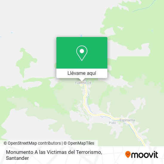 Mapa Monumento A las Victimas del Terrorismo