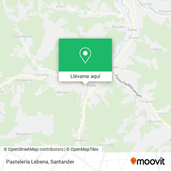 Mapa Pastelería Lebena