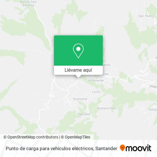 Mapa Punto de carga para vehículos eléctricos