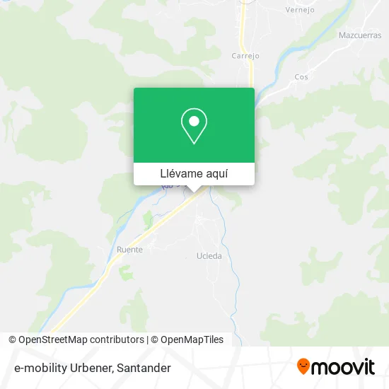 Mapa e-mobility Urbener