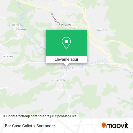 Mapa Bar Casa Calixto