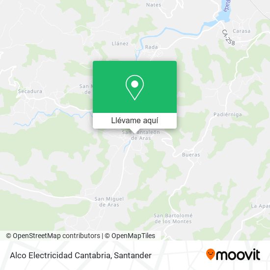 Mapa Alco Electricidad Cantabria