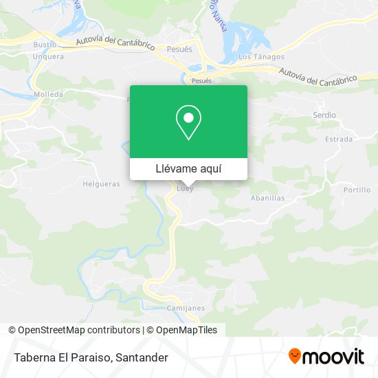 Mapa Taberna El Paraiso