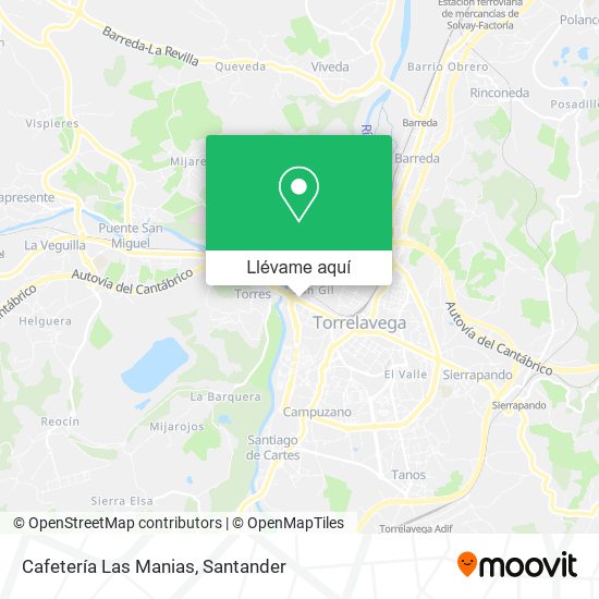 Mapa Cafetería Las Manias