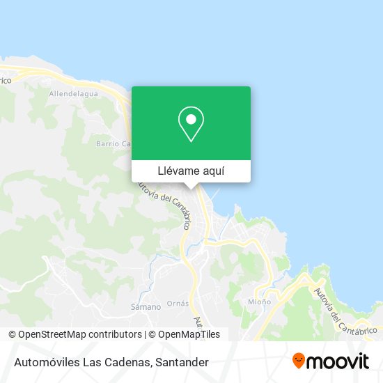 Mapa Automóviles Las Cadenas