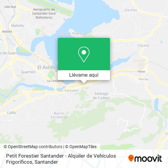 Mapa Petit Forestier Santander - Alquiler de Vehículos Frigoríficos