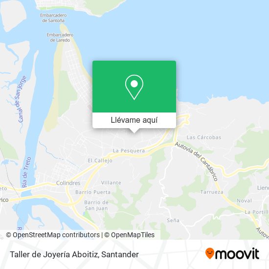 Mapa Taller de Joyería Aboitiz