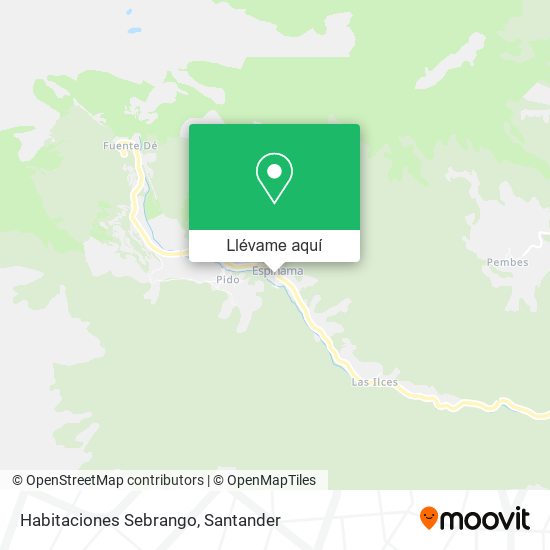 Mapa Habitaciones Sebrango