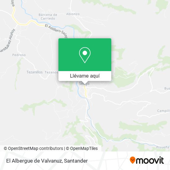 Mapa El Albergue de Valvanuz