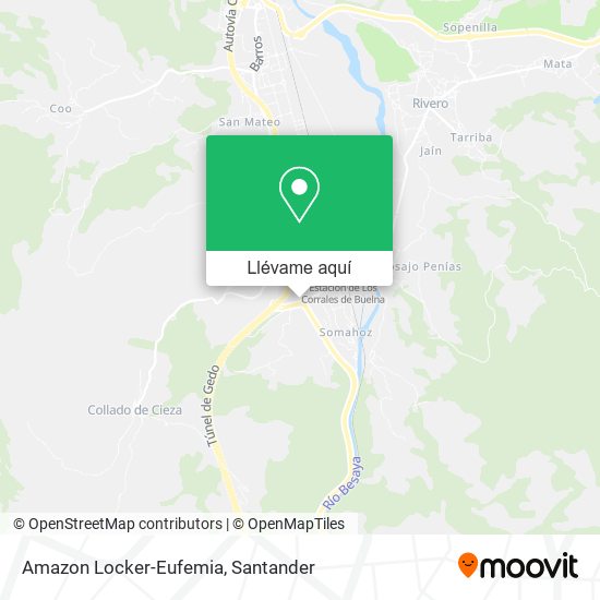 Mapa Amazon Locker-Eufemia