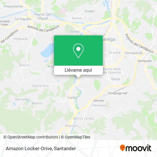 Mapa Amazon Locker-Orive