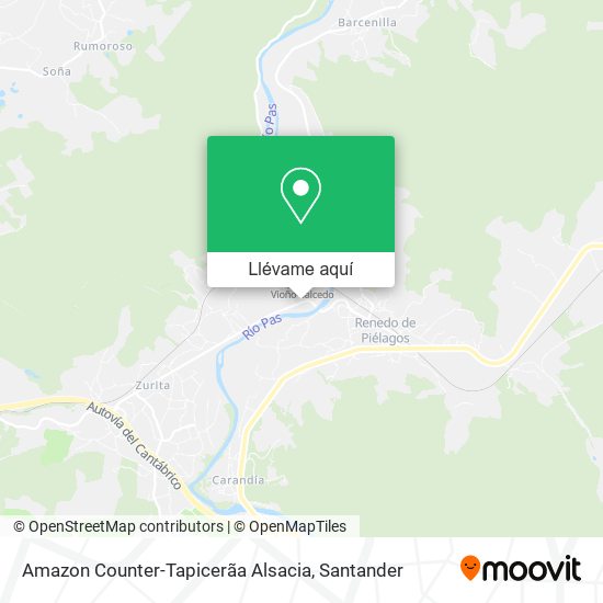 Mapa Amazon Counter-Tapicerãa Alsacia