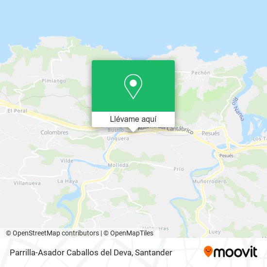 Mapa Parrilla-Asador Caballos del Deva