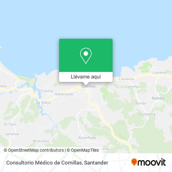 Mapa Consultorio Médico de Comillas