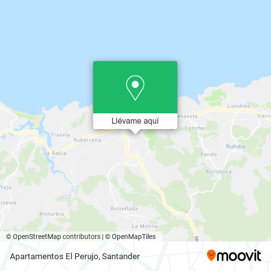 Mapa Apartamentos El Perujo