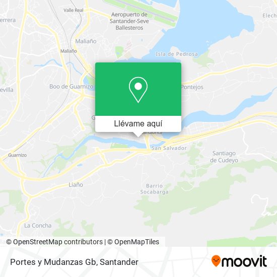 Mapa Portes y Mudanzas Gb