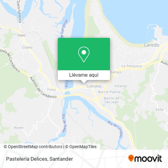 Mapa Pastelería Delices