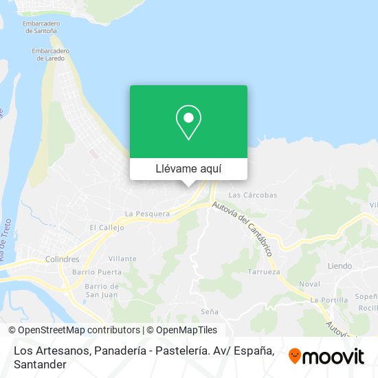 Mapa Los Artesanos, Panadería - Pastelería. Av/ España