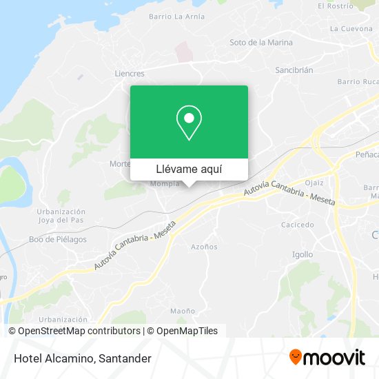 Mapa Hotel Alcamino