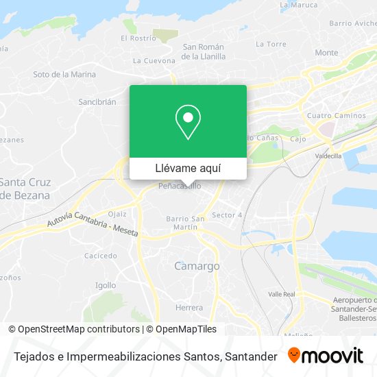 Mapa Tejados e Impermeabilizaciones Santos