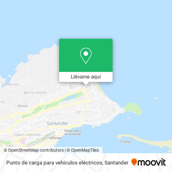 Mapa Punto de carga para vehículos eléctricos