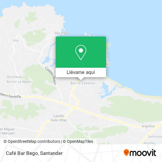 Mapa Café Bar Bego