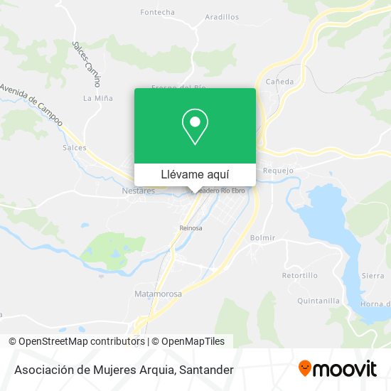 Mapa Asociación de Mujeres Arquia