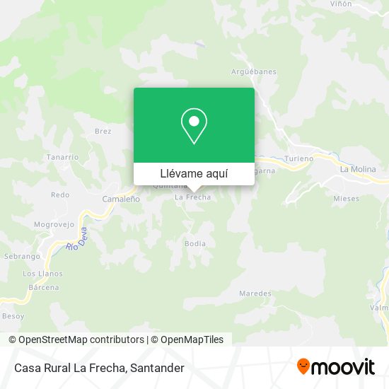 Mapa Casa Rural La Frecha