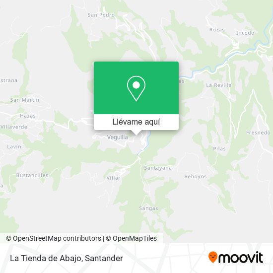Mapa La Tienda de Abajo