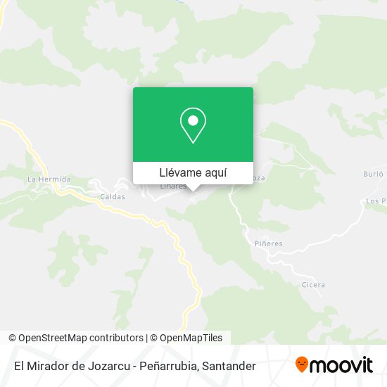 Mapa El Mirador de Jozarcu - Peñarrubia