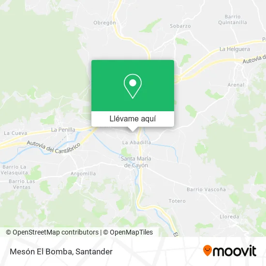 Mapa Mesón El Bomba