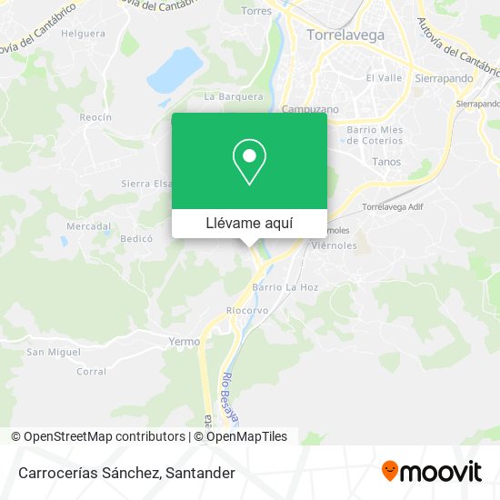 Mapa Carrocerías Sánchez