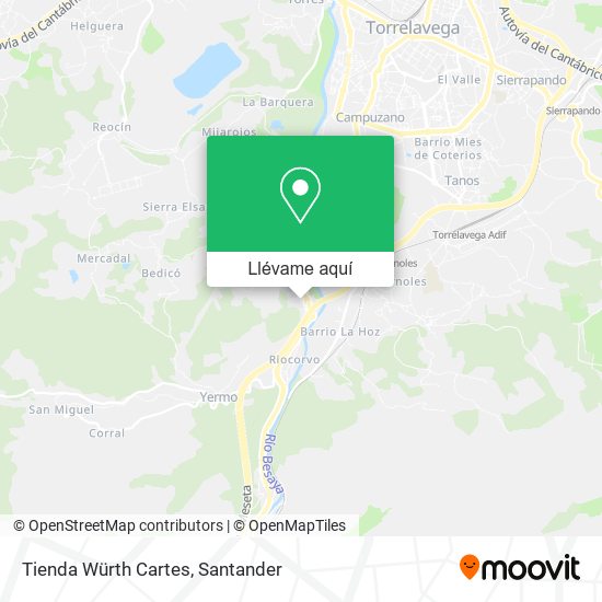 Mapa Tienda Würth Cartes