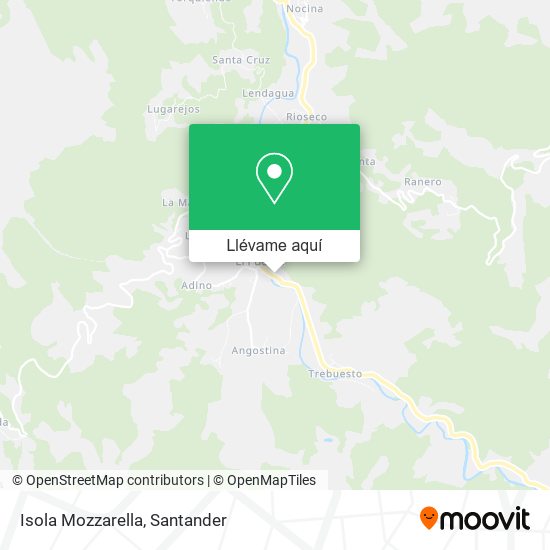 Mapa Isola Mozzarella