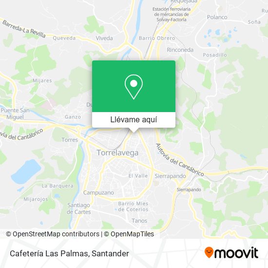Mapa Cafetería Las Palmas