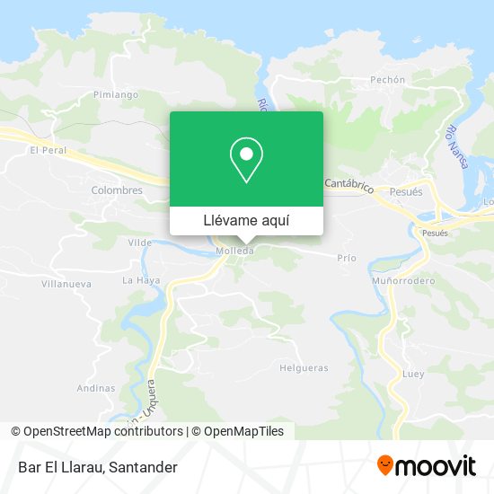 Mapa Bar El Llarau