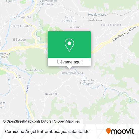 Mapa Carnicería Ángel Entrambasaguas