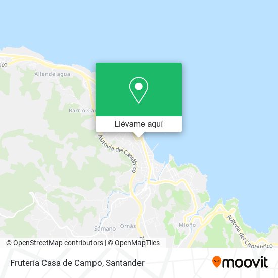 Mapa Frutería Casa de Campo