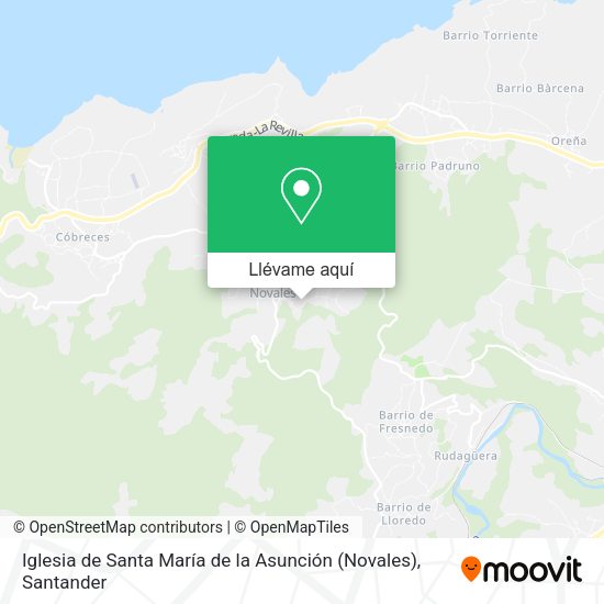 Mapa Iglesia de Santa María de la Asunción (Novales)