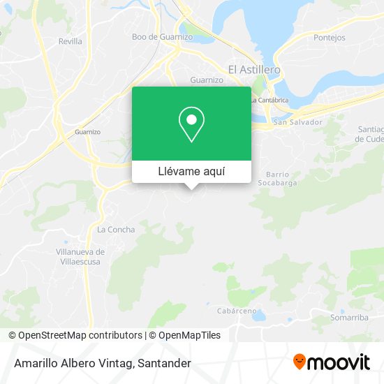 Mapa Amarillo Albero Vintag